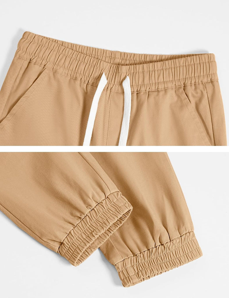 Boys Uniform Pants Twill Pull On Jogger Pants Boys School Clothes