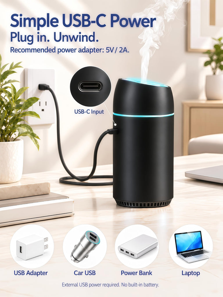 Car Diffuser for Essential Oils Portable Mini Ultrasonic Mist Humidifier 100ml USB Aromatherapy Diffuser Freshener