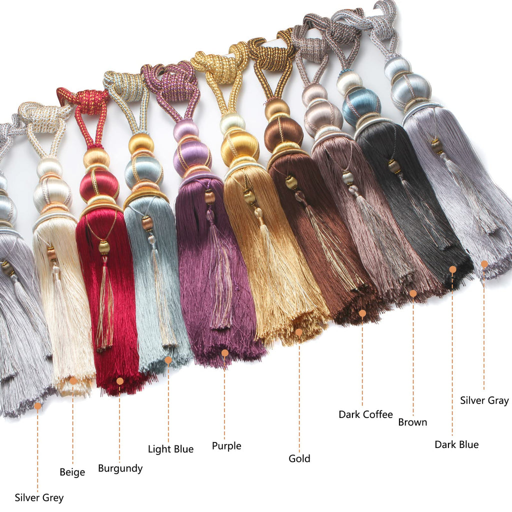 Paired Lantern Single Hanging Ball Tassels Curtains Buckle Sling Binding Lantern Tiebacks Handcrafted Braided Buckle
