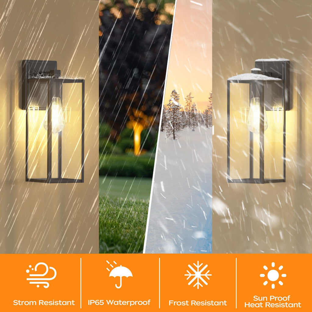 16in Outdoor Light Fixture Wall Mount, Exterior Porch fixtures 1 Pack