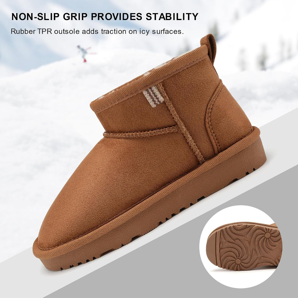 Kids Snow Boots Girls Boys Winter Ankle Boots