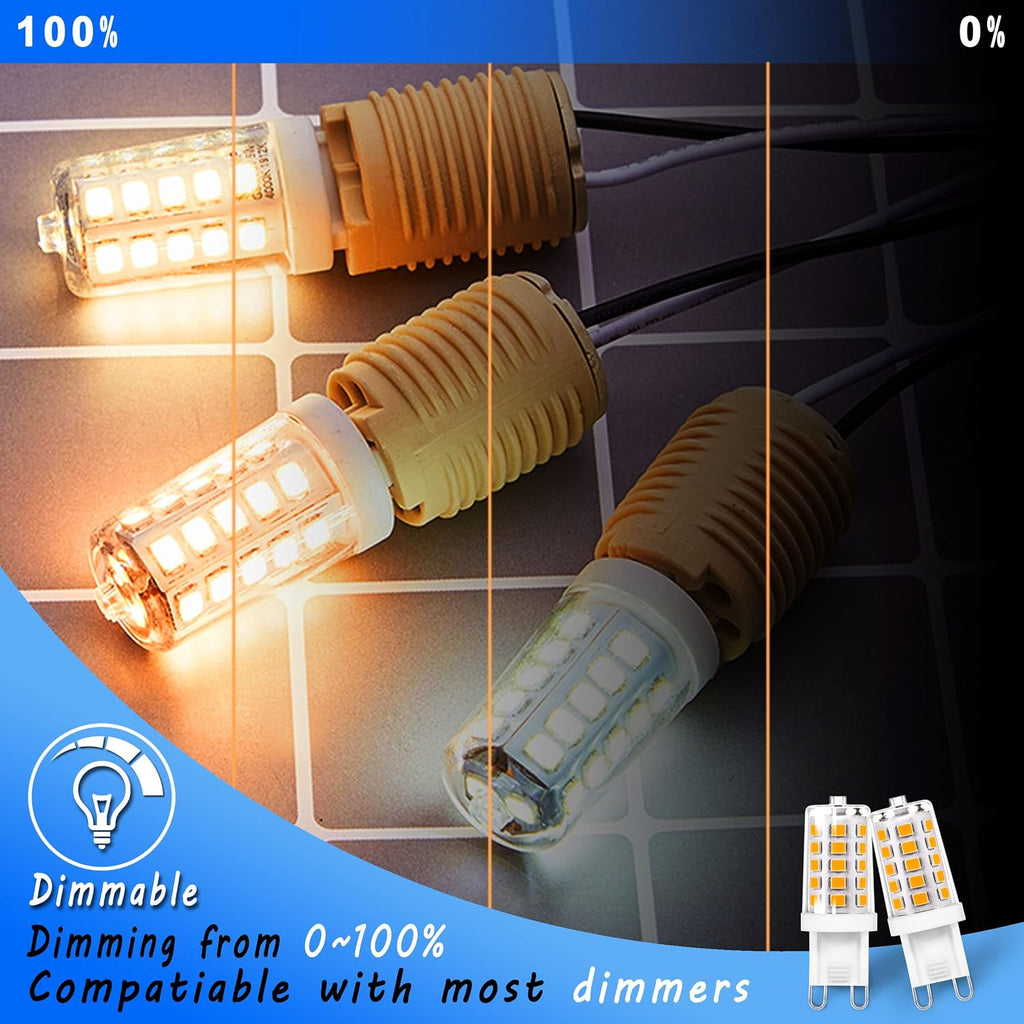 G9 LED Bulb Dimmable 5W 2700K Soft Warm White 40 Watt Equivalent