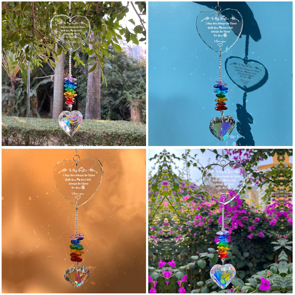 Bestie Gift for Women, K9 Friend Crystal Suncatcher Gifts for Women