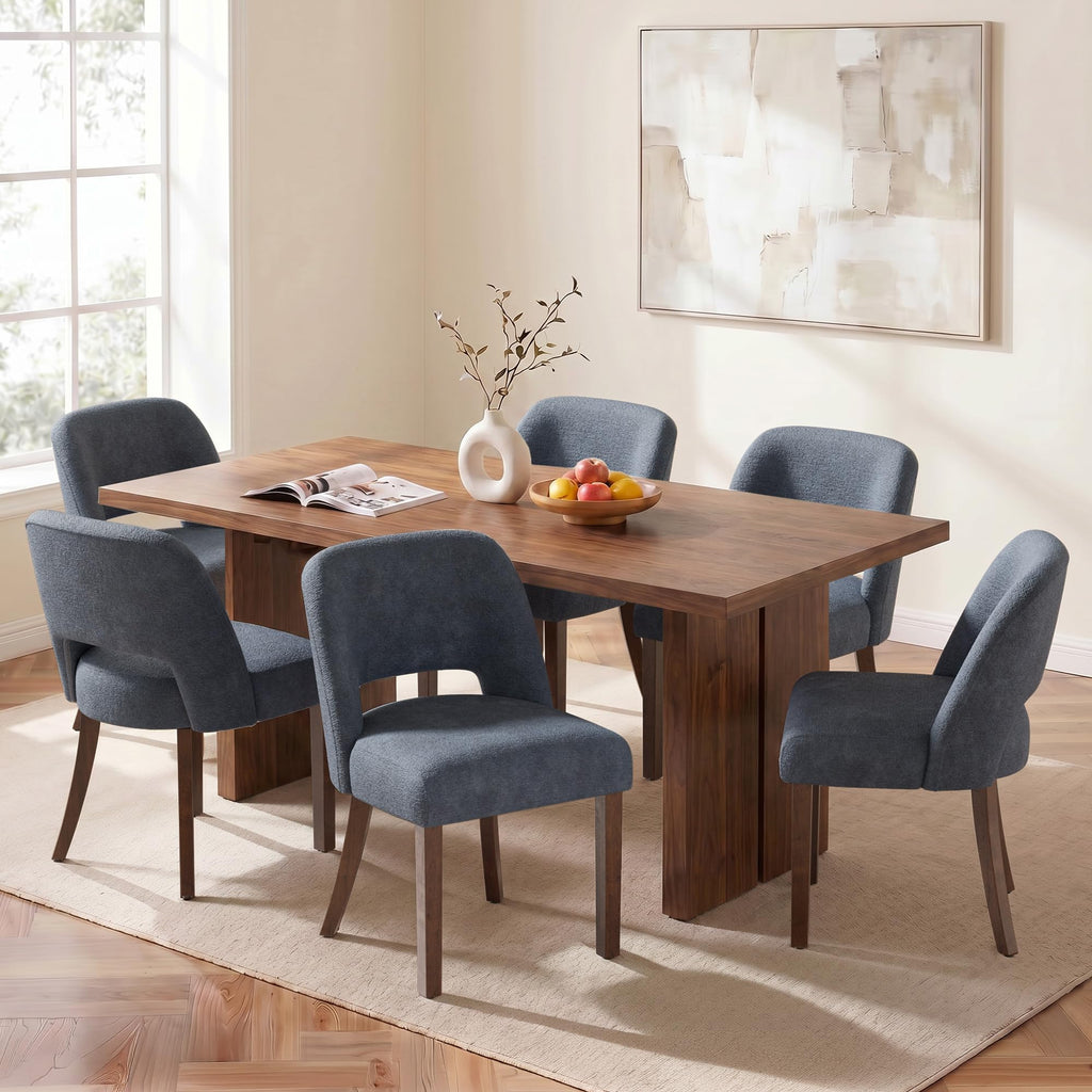 Upholstered Dining Chairs Set of 4, Modern Fabric Kitchen Chairs