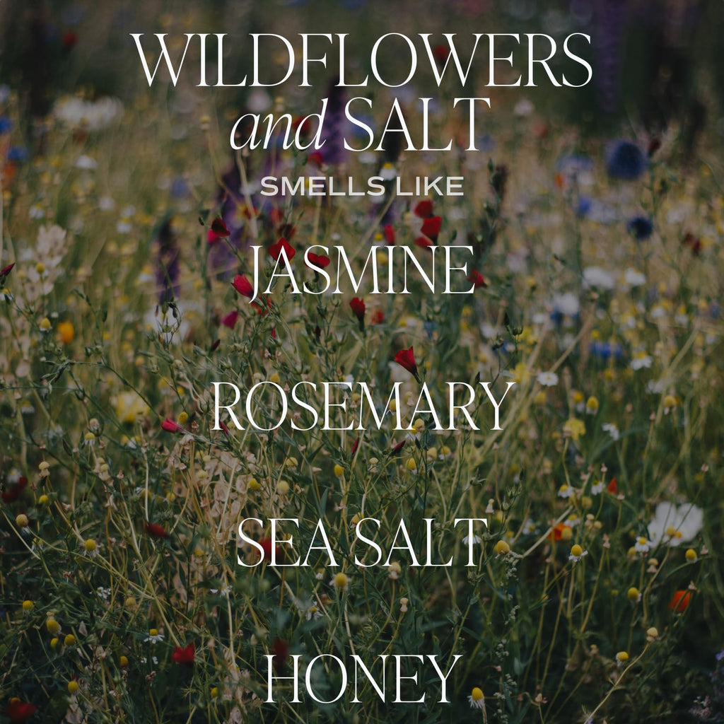 Wildflowers and Salt Reed Diffuser Set - Lemon, Rosemary, and Leafy Green Scented Diffusers - Scent Diffusers, Long