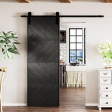 30in X 84in Sliding Barn Door, MDF, with Waterproof Surface, DIY Assemble, Pre-drilled Barn Door Sla