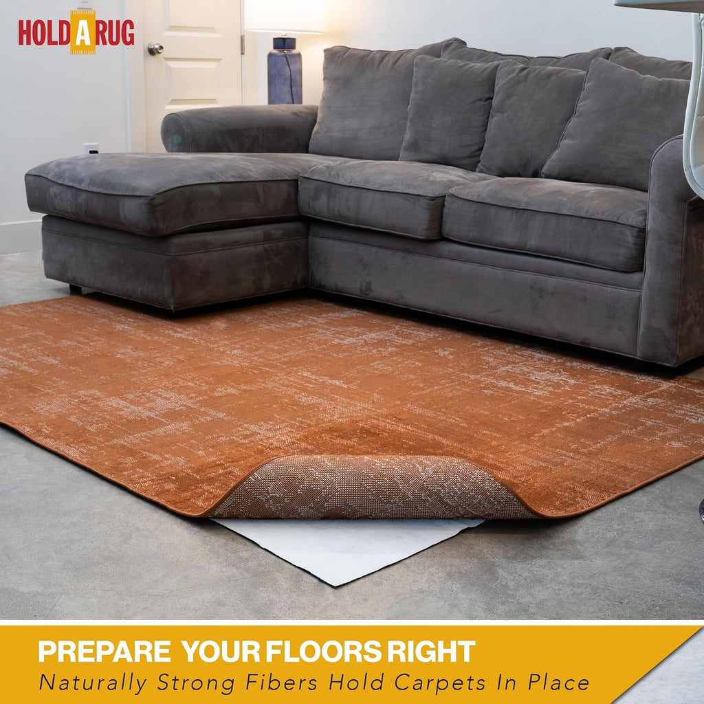 3' x 5' - Non-Slip Rug Pad, Non Skid Pads for Hardwood, Vinyl, Tile, Laminate Floors, Keep Area Rugs - Set of 15