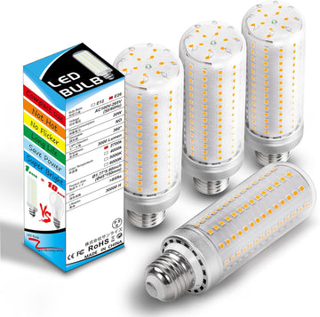 E26 200w Replacement LED Corn Bulbs Medium Base, 2700K Warm White