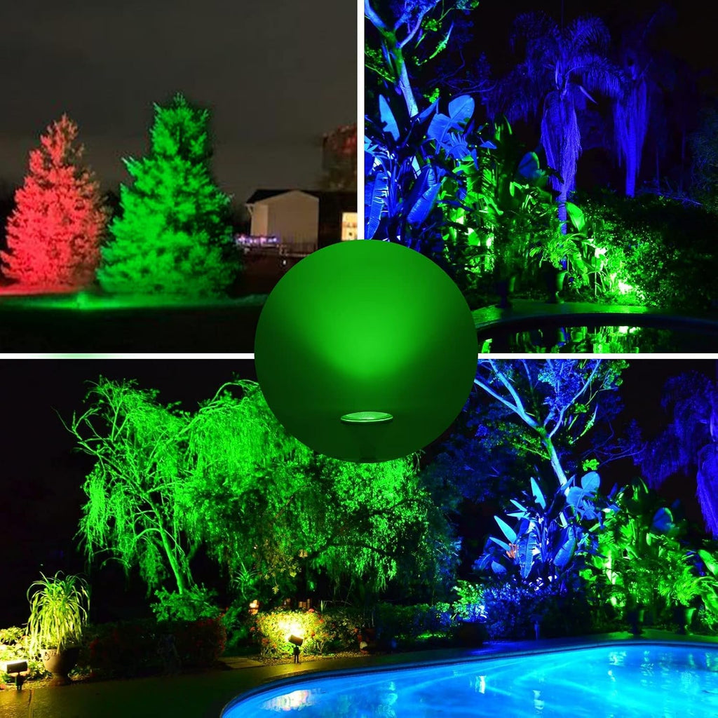 Green Colored Flood Light Bulbs - 15W(100W Equivalent), E26 Base