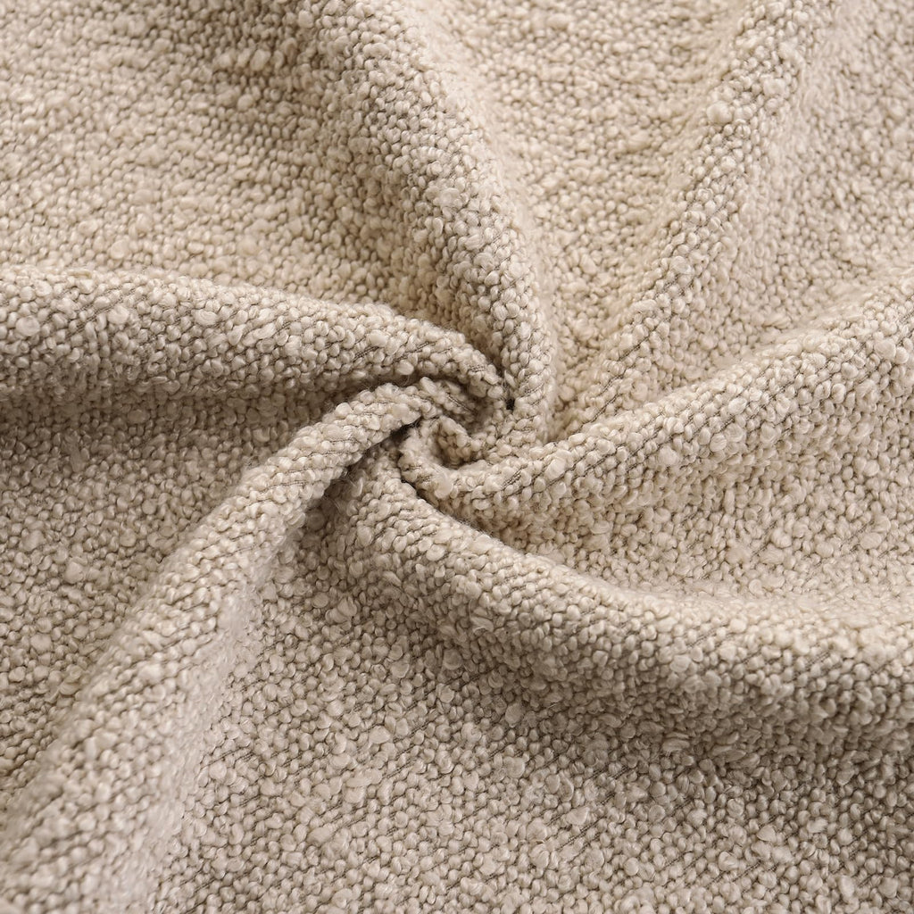 22x22 Boucle Throw Pillow Covers, 2-Pack, Oatmeal
