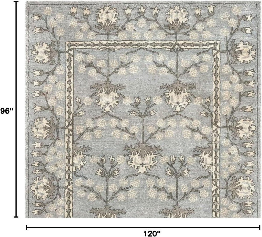 New Kennedy Handmade Tufted 100% Woolen Area Rugs & Carpet Dinning Room Luxury Home (Gray 10x14 Feet)