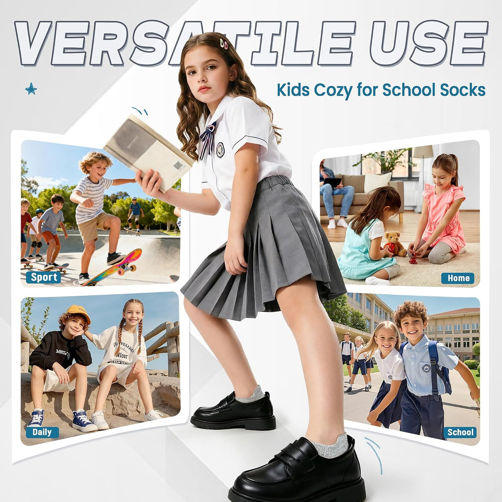 Kids Ankle Socks Low Cut Breathable Mesh Thin Cotton Socks For Little Boys Girls 9 Pairs