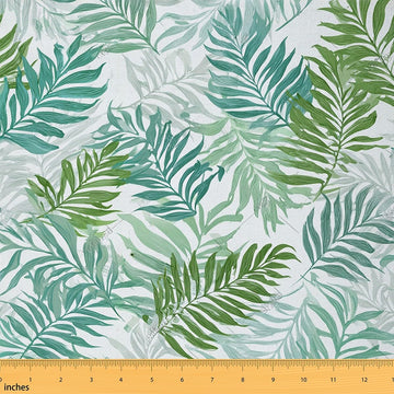 Leaves Summer Palm Fabric by The Yard 1 Yard Soft