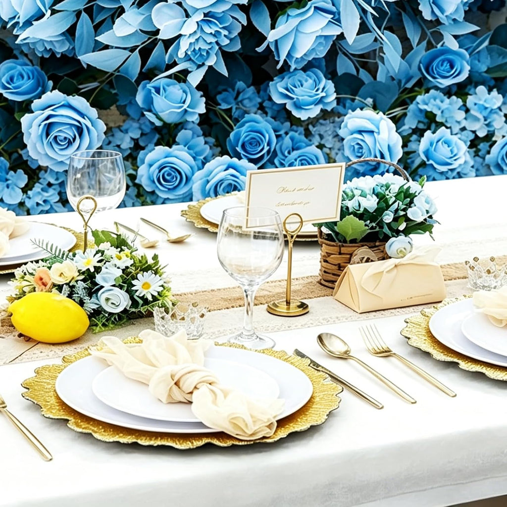 Charger Plates Bulk 13 Inch Plastic Charger Plates Round Plate Charger for Dinner Wedding Party Event Table - Set of 10