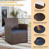 4 Piece Outdoor Patio Furniture Sets, Patio Sectional Furniture Conversation Sofa Set