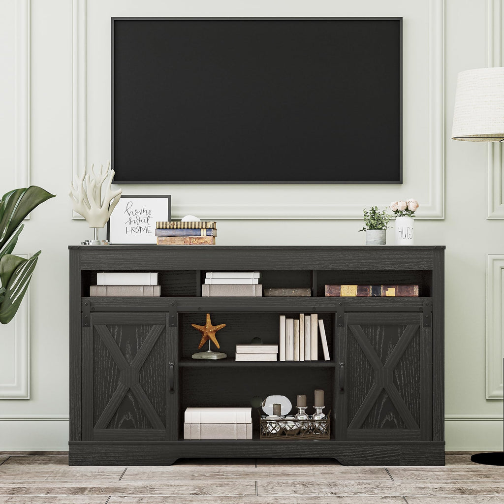 Farmhouse TV Stand for 65+ Inch TV