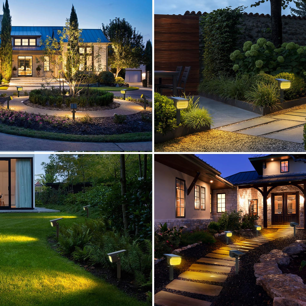 Solar Lights Outdoor Waterproof, Motion Sensor Spot Landscape Light