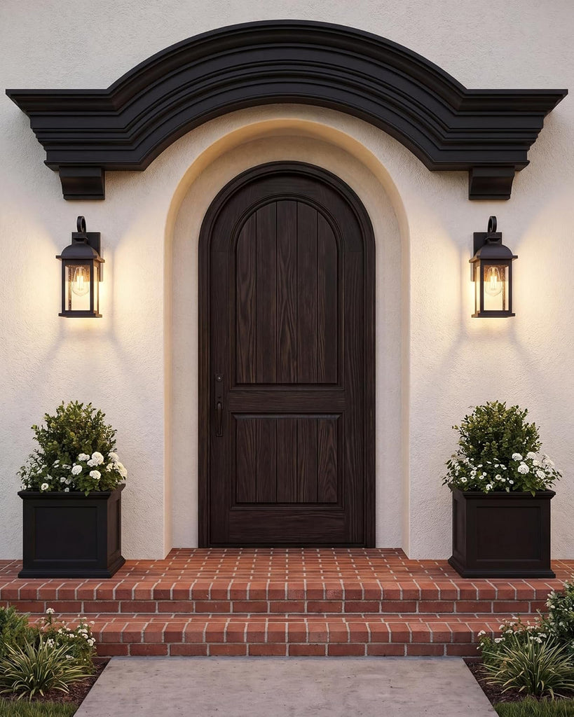Exterior Wall Sconce, 2 Packs Outdoor Waterproof Wall Lights Fixture, E26 Socket Wall Lantern for Porch