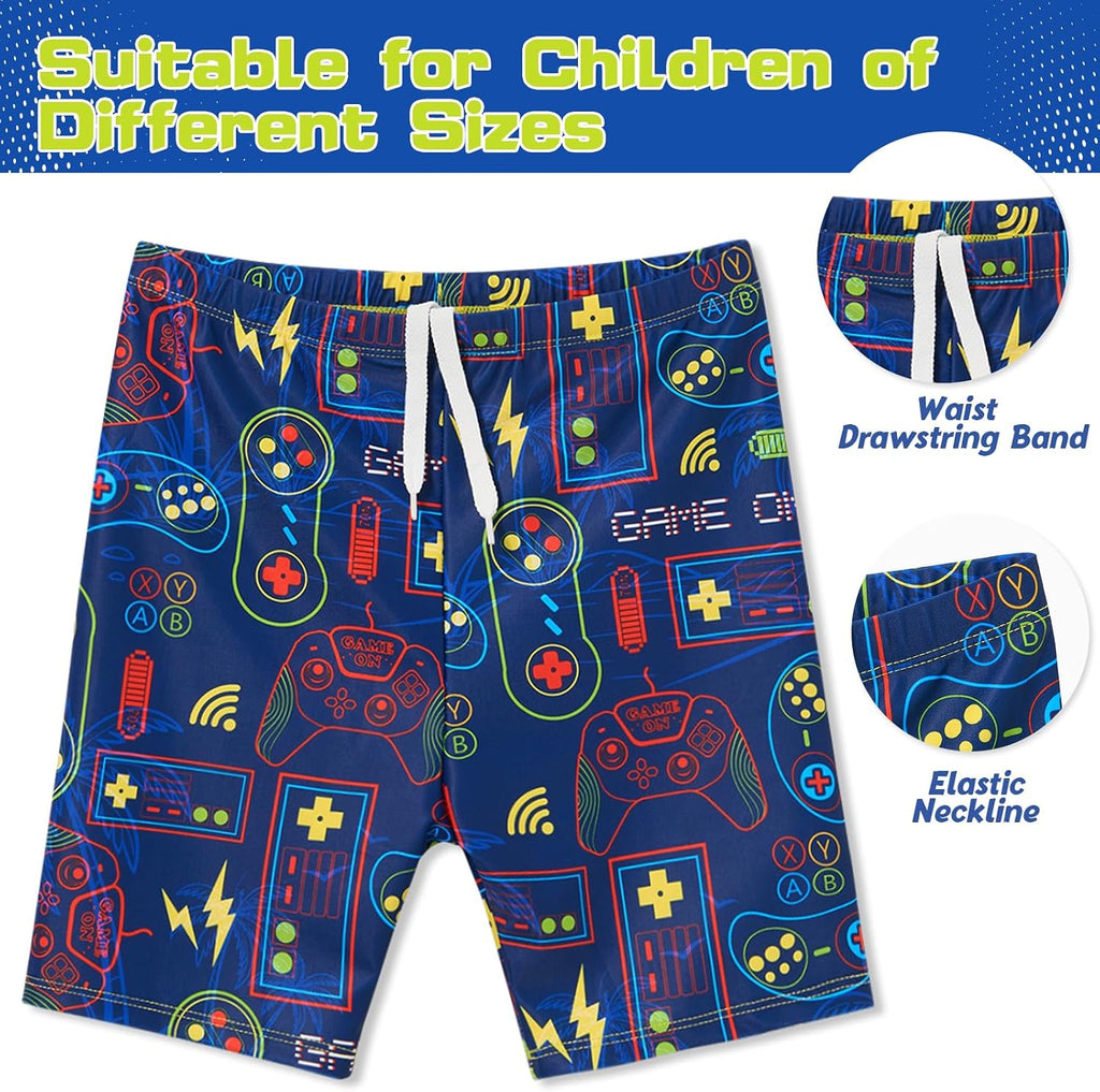 Toddler Boy Swimsuit Kids Swimsuit Boys Two Pieces Shark Swimsuit Toddler Rash Guard and Trunk