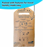 Waterclear Wash Bag Portable Washing Machine - New Water Inlet/Outlet for easy rinsing - Manual Portable Washer for