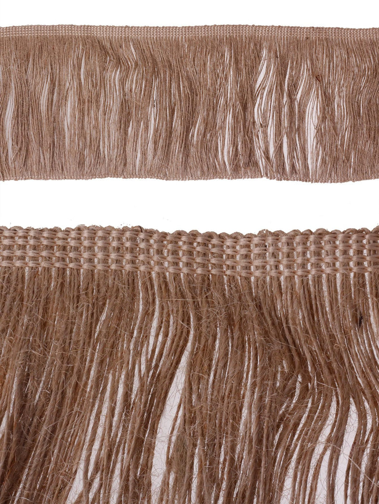 Burlap Fringe Trim Tassel Jute Lace 6 Inches Width 5 Yards Long for Clothes Accessories Latin Wedding Dress and DIY