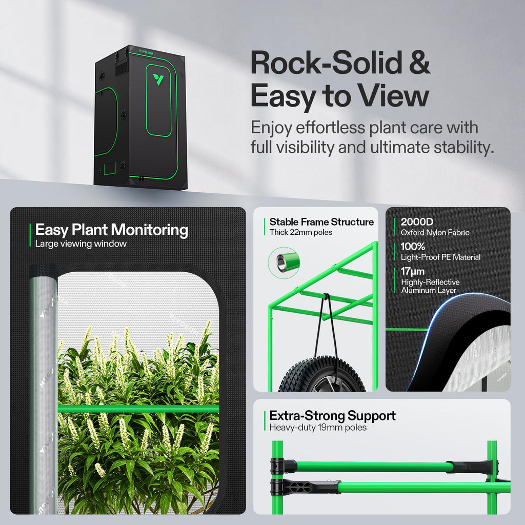 3x3 Pro Grow Tent Kit w/Aerolight 350W E42A+ Smart Control System