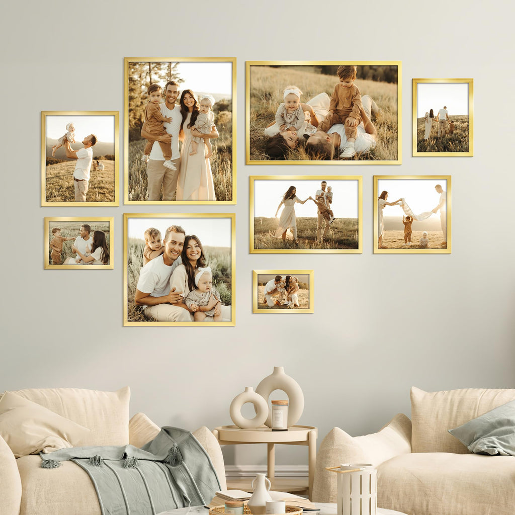 8.5x11 Picture Frame Set of 18, Multi 8.5 by 11 Certificate Frames Bulk for Award Diploma Document office Wall or