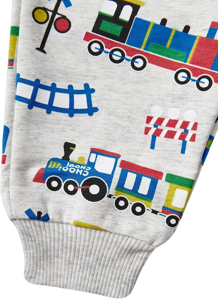 Baby Boy Fall Winter Outfit Monster Truck Sweatshirt Pants Set
