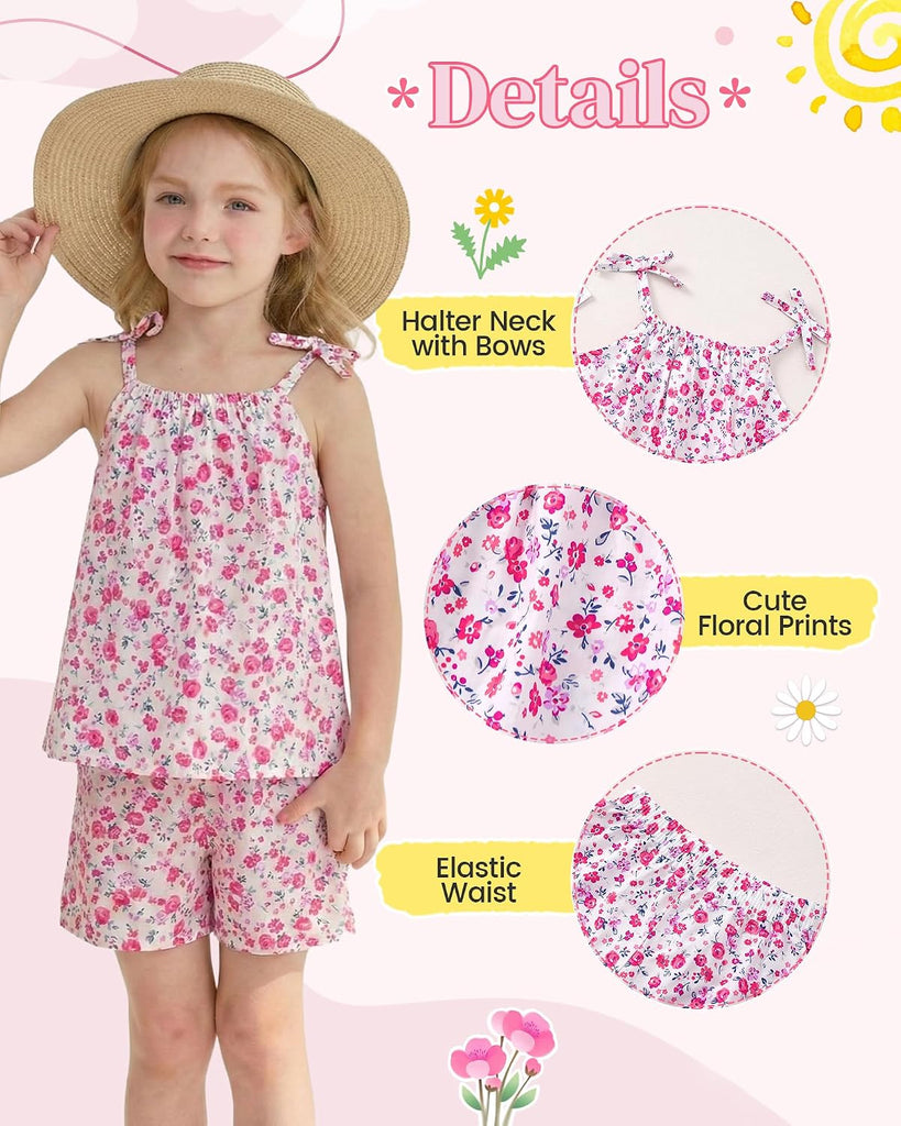 Toddler Baby Girl Clothes Summer Outfits Gift Cami Top Shorts Set