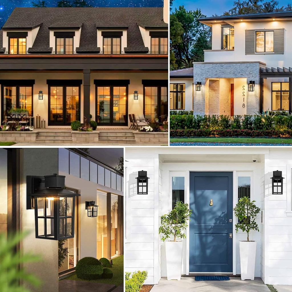 LED Outdoor Wall Lights, 10W 3000K/4000K/6500K Selectable