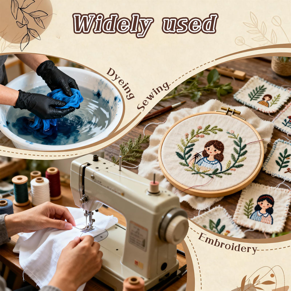 58"Wide 100% Combed Cotton Fabric By The Yard, White Fabric, Soft and Durable, Quilting Material for Sewing and DIY