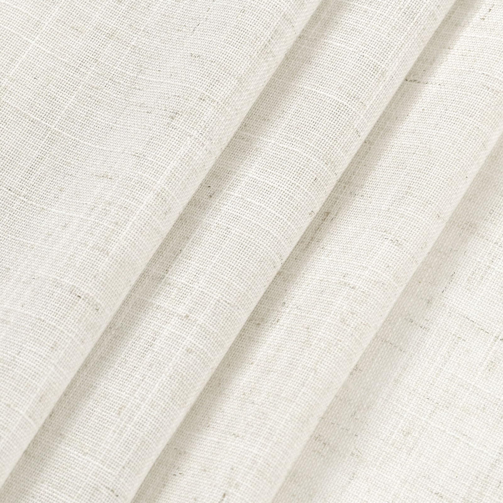 Cream Cafe Curtains 54 Inch Length Set Back Tab Rod Pocket Living Room Kitchen Energy Efficient Window Treatment