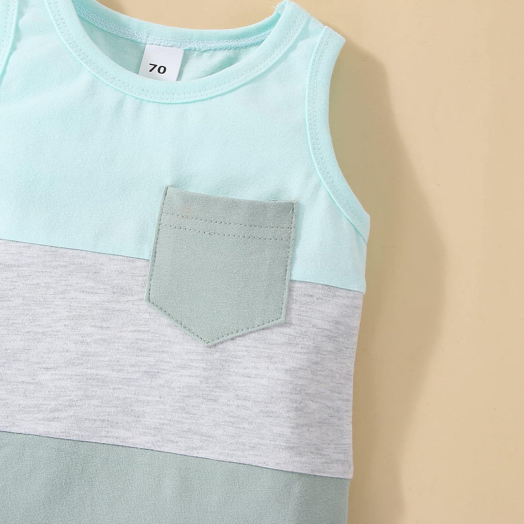 Toddler Baby Boy Clothes Sleeveless Shirts Shorts Set