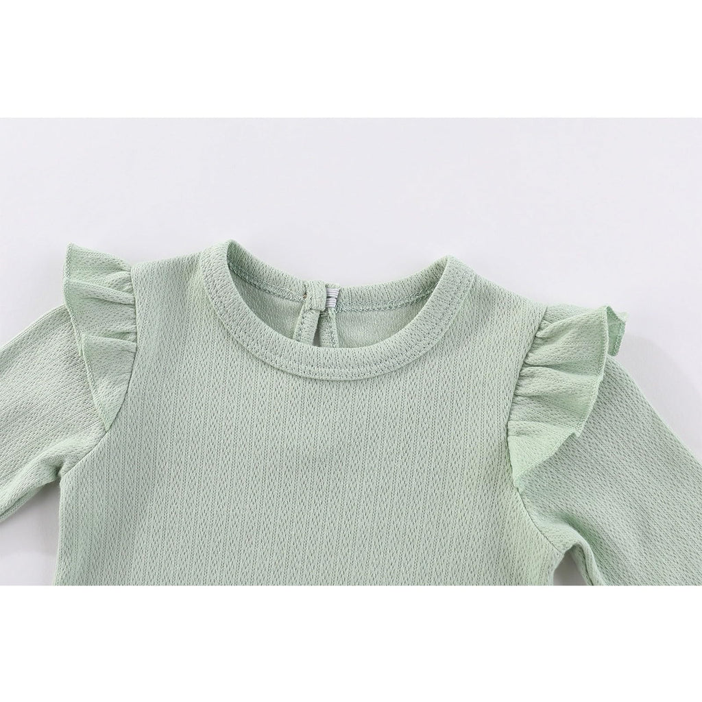 12Pcs Unisex Baby Layette Set Pants & Long/Short Sleeve Bodysuits