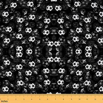 Soccer Print Upholstery Fabric for Chairs 10 Yard Football for Ball Game Fabric by The Yard & Collections Sports