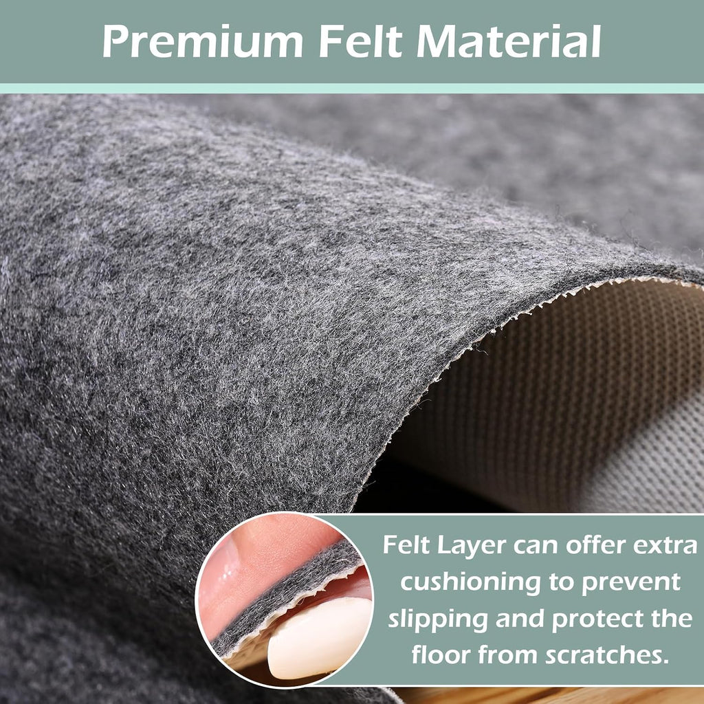 Non-Slip Rug Pads,9x12ft Waterproof Rug Pad,Carpet Pad for Hardwood,Tile,All Floors - Floor Protection,Cushioning - Set of 108