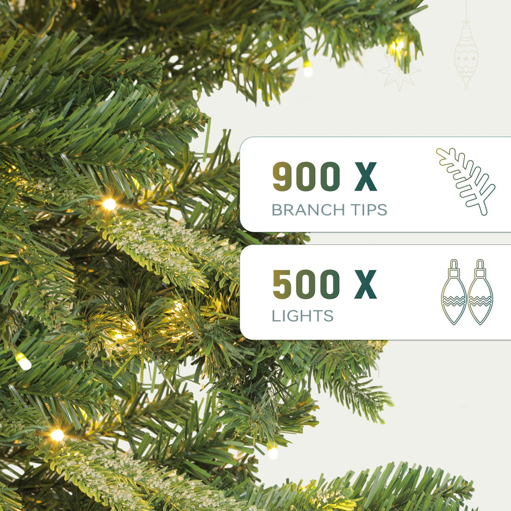 6.5ft Prelit Aspen Fir Artificial Christmas Tree with Remote