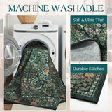 Washable Floral Rug
