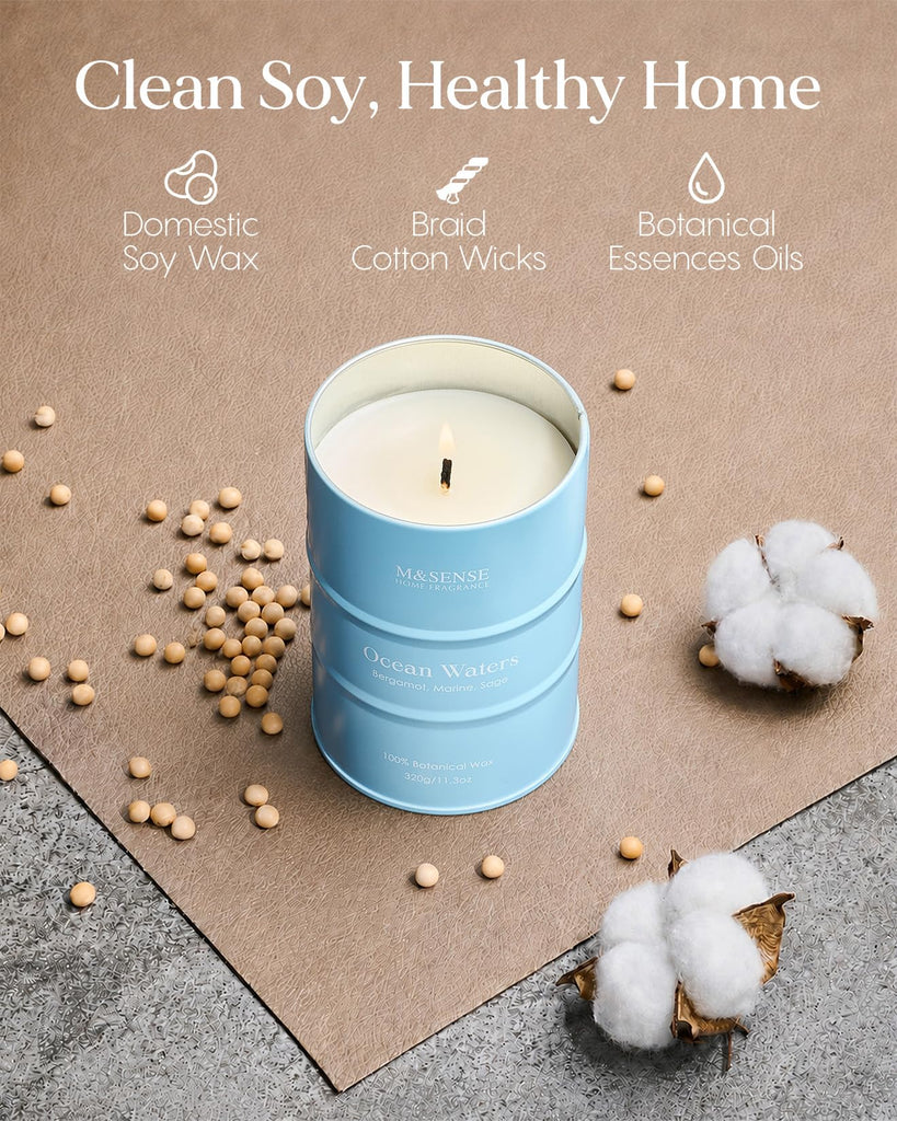 Ocean Waters Scented Soy Candles, 11.3oz