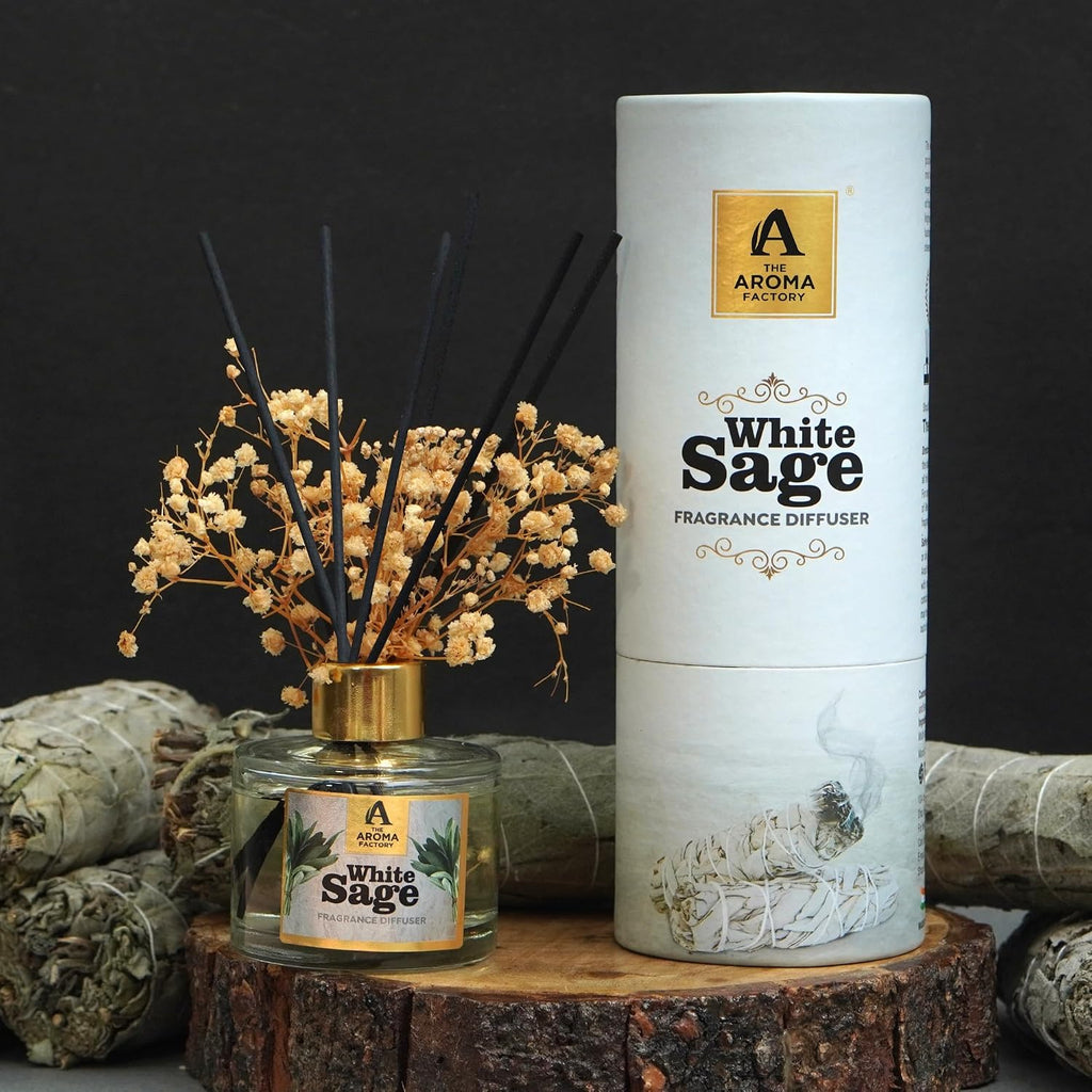 Fragrance Reed Diffuser Set with Natural Essential Oil, Aroma Sticks & Real Preserved Flowers | Luxury Home Decor