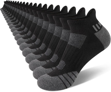 10 Pairs Boys Ankle Athletic Socks Breathable Cushioned Low Cut Sports Socks For Kids Old