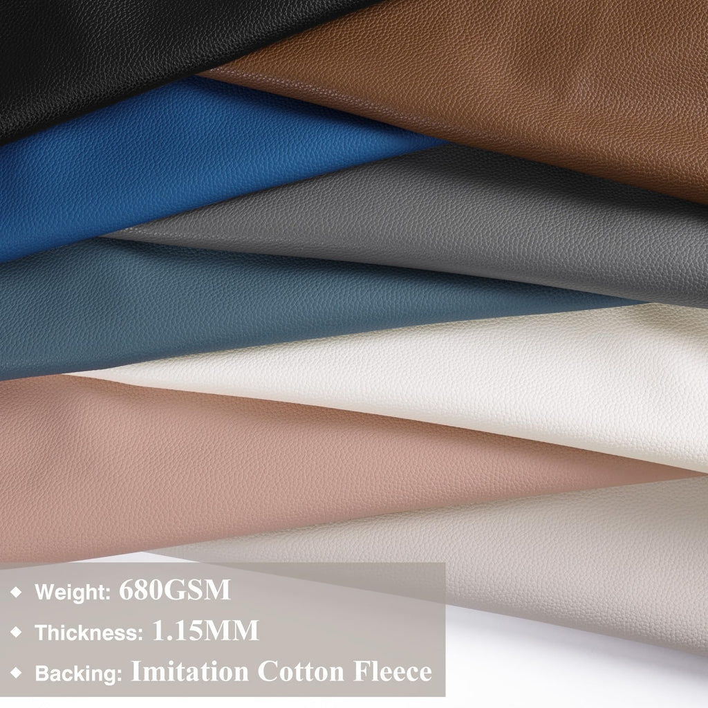 Faux Leather Fabric 55" W 1.15MM Thicken 12 Yards