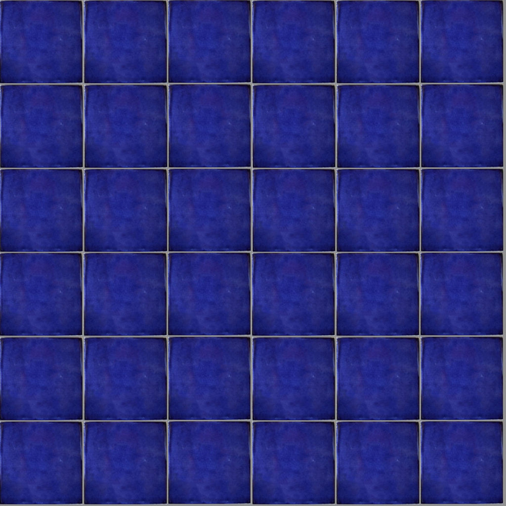 4.2x4.2 9 pcs Cobalt Blue Talavera Mexican Tile