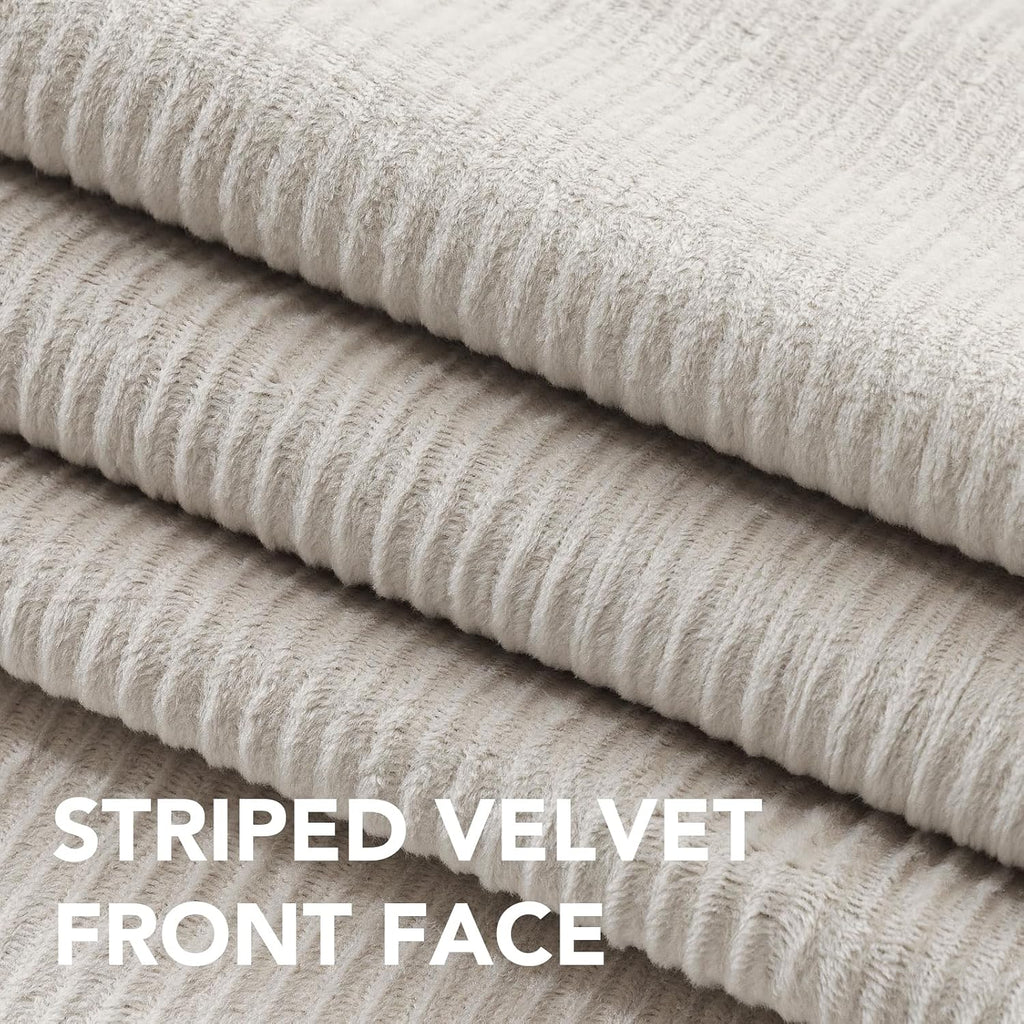 Velvet 100% Blackout Curtains for Living Room Full Light Blocking Curtains Thermal Insulated Room Window Drapes Soft