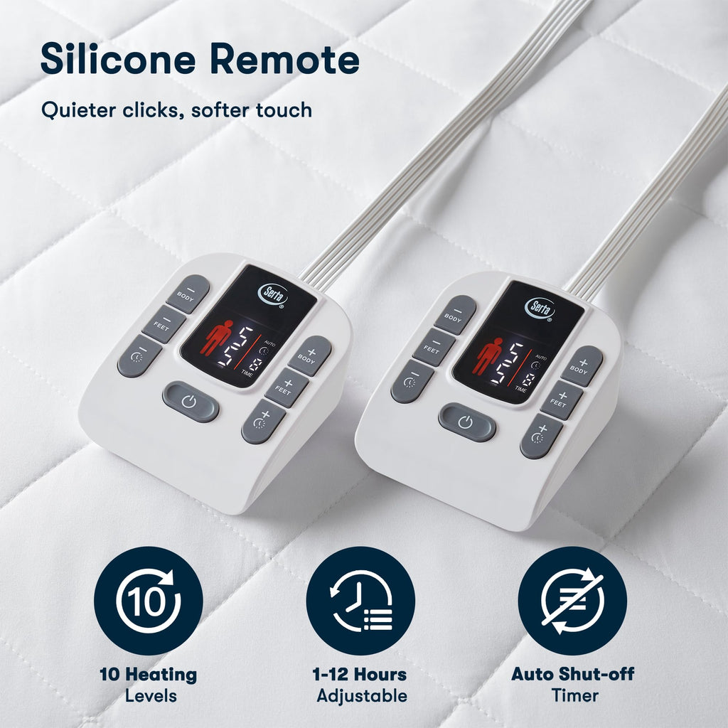 Multi-Zone Heated Mattress Pad Dual Zone Body & Foot King