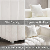 87.4" Modern 3 Seater Boucle Sofa Couch for Living Room