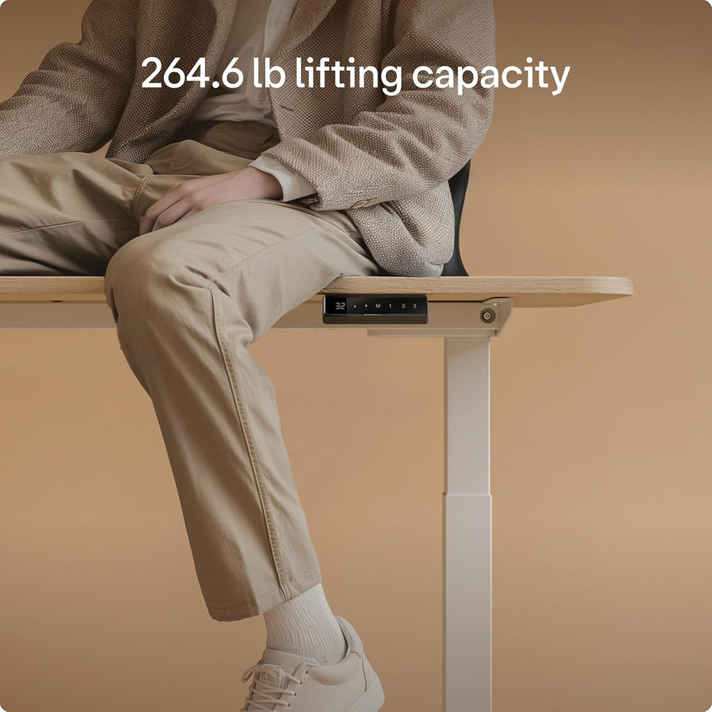 Height Adjustable Standing Desk Frame - Ergonomic Sit Stand Desk Frame, Electric Dual Motor, USB & USB-C Charging