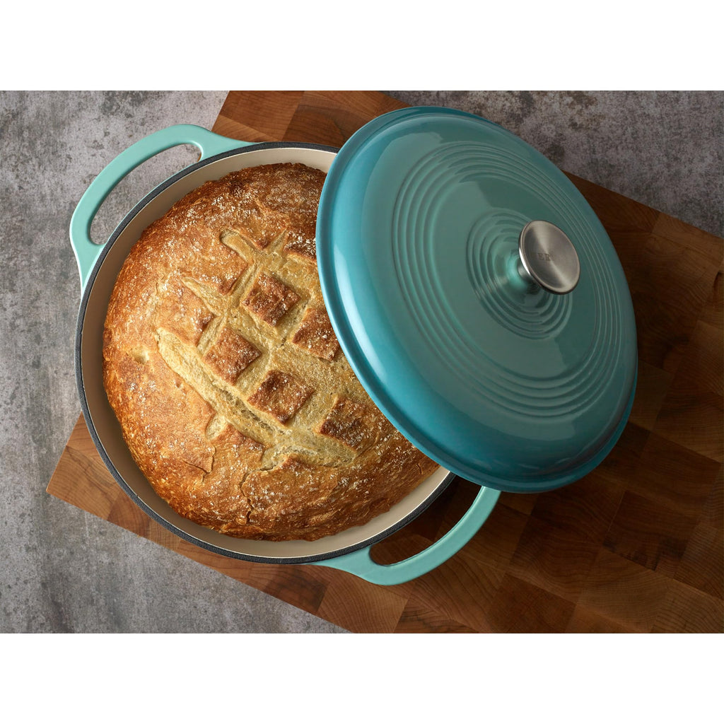 Enameled Cast Iron Round Dutch Oven, 6 qt., Aqua