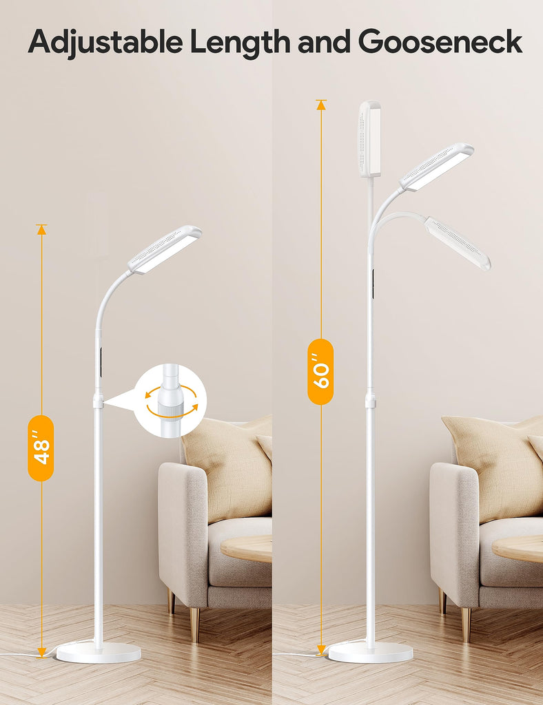 Happy Lamp, 10000 Lux Bright Light Floor lamp with Remote Control