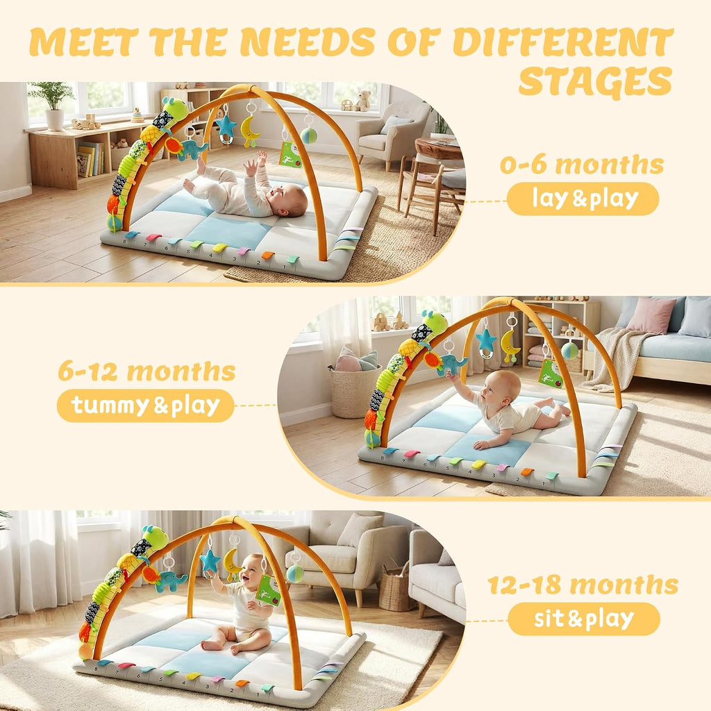 Play Gym for Babies 0-12 Months Tummy Time Mat